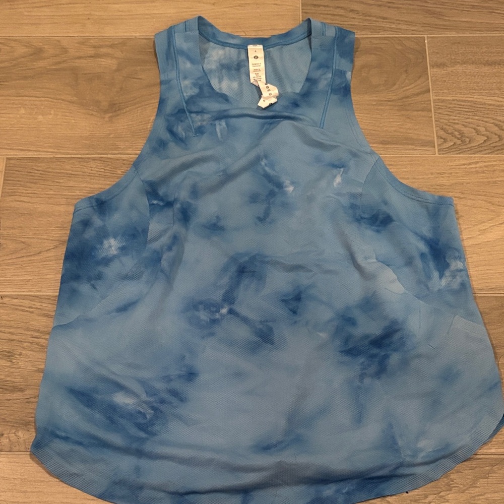 Lululemon Women’s Blue Tie-Dye Tank Top Size 4